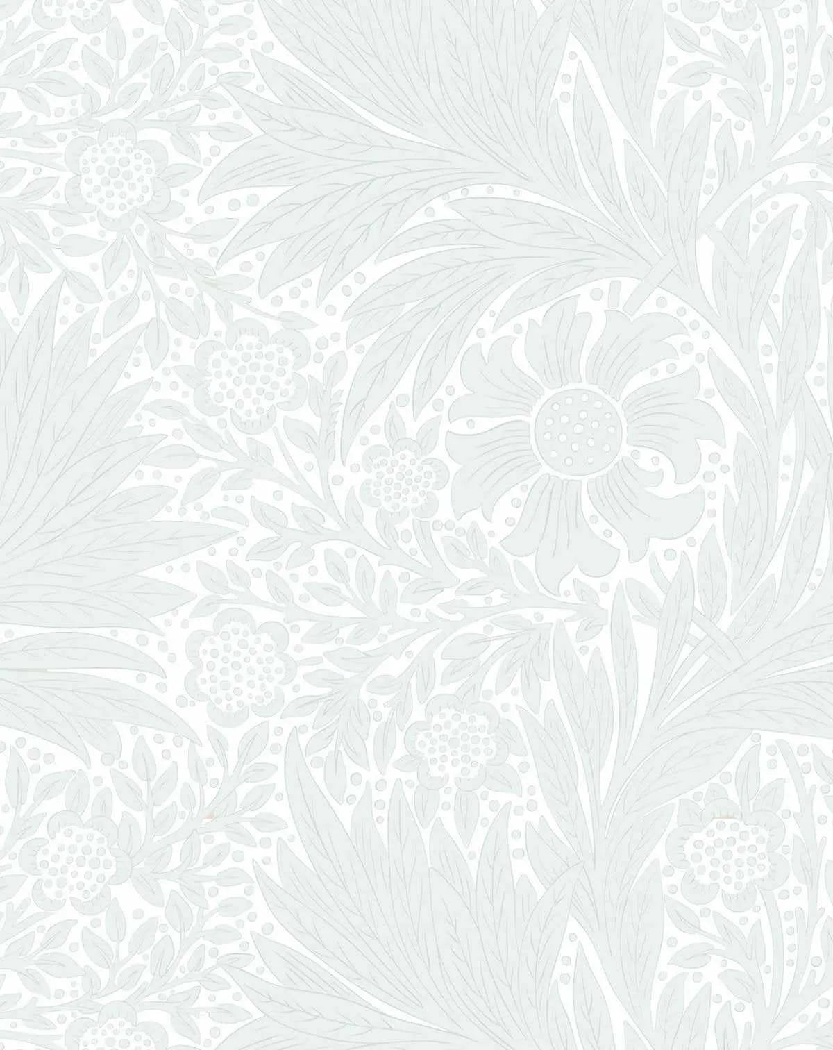 Petite Fleur Vintage Wallpaper in Sage - Olive et Oriel
