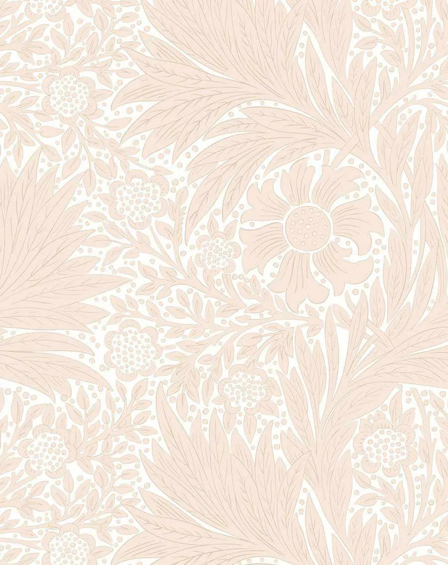 Petite Fleur Vintage Wallpaper in Warm - Olive et Oriel