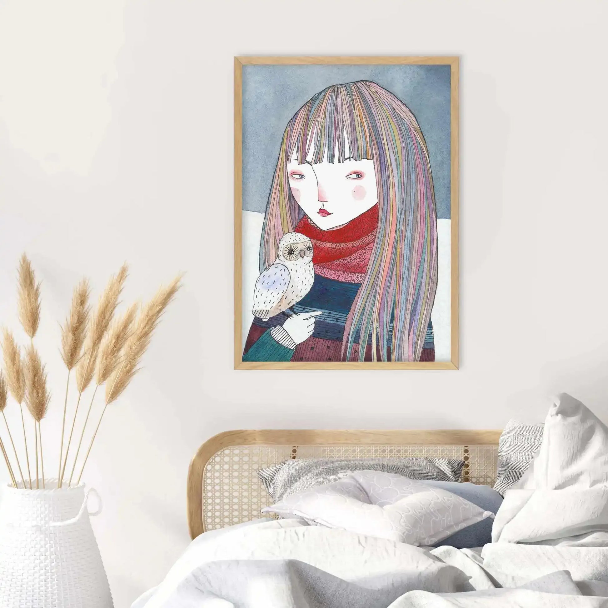 Petite Owl Art Print-PRINT-Olive et Oriel-Olive et Oriel-Buy-Australian-Art-Prints-Online-with-Olive-et-Oriel-Your-Artwork-Specialists-Austrailia-Decorate-With-Coastal-Photo-Wall-Art-Prints-From-Our-Beach-House-Artwork-Collection-Fine-Poster-and-Framed-Artwork