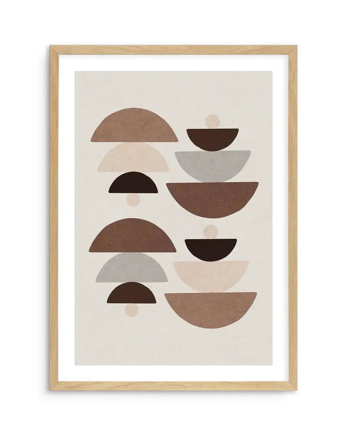 Pile De Forme Art Print-PRINT-Olive et Oriel-Olive et Oriel-A4 | 8.3" x 11.7" | 21 x 29.7cm-Oak-With White Border-Buy-Australian-Art-Prints-Online-with-Olive-et-Oriel-Your-Artwork-Specialists-Austrailia-Decorate-With-Coastal-Photo-Wall-Art-Prints-From-Our-Beach-House-Artwork-Collection-Fine-Poster-and-Framed-Artwork