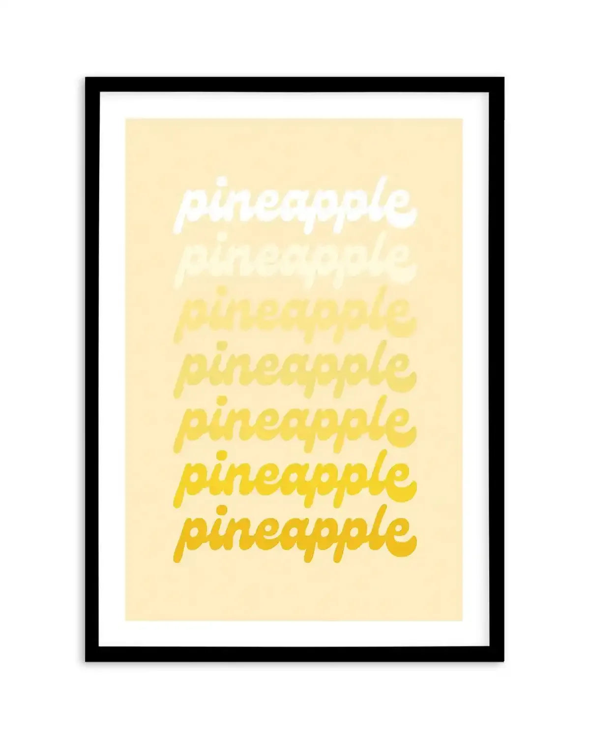 Pineapple Art Print-PRINT-Olive et Oriel-Olive et Oriel-A5 | 5.8" x 8.3" | 14.8 x 21cm-Black-With White Border-Buy-Australian-Art-Prints-Online-with-Olive-et-Oriel-Your-Artwork-Specialists-Austrailia-Decorate-With-Coastal-Photo-Wall-Art-Prints-From-Our-Beach-House-Artwork-Collection-Fine-Poster-and-Framed-Artwork