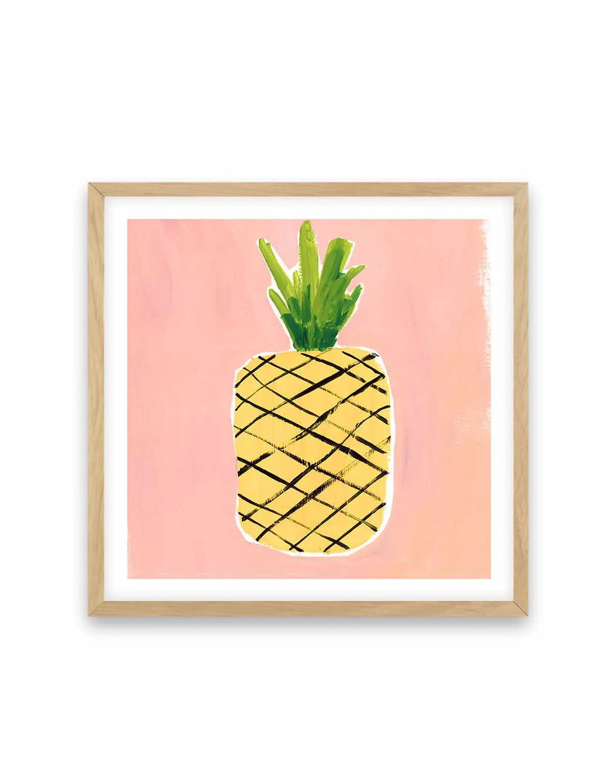 Pineapple Square Art Print from Olive et Oriel where you can shop wallpaper and artworks online
