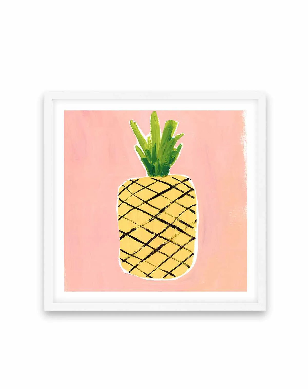 Pineapple Square Art Print from Olive et Oriel where you can shop wallpaper and artworks online