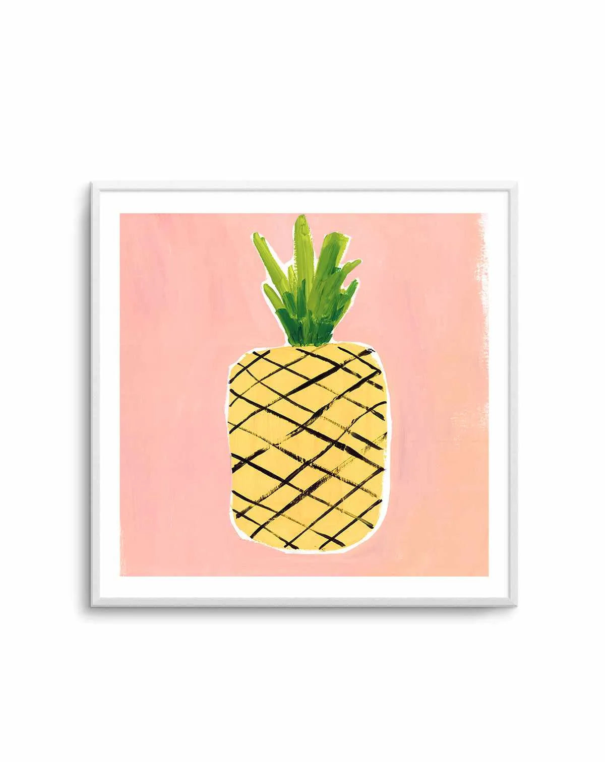 Pineapple Square Art Print from Olive et Oriel where you can shop wallpaper and artworks online