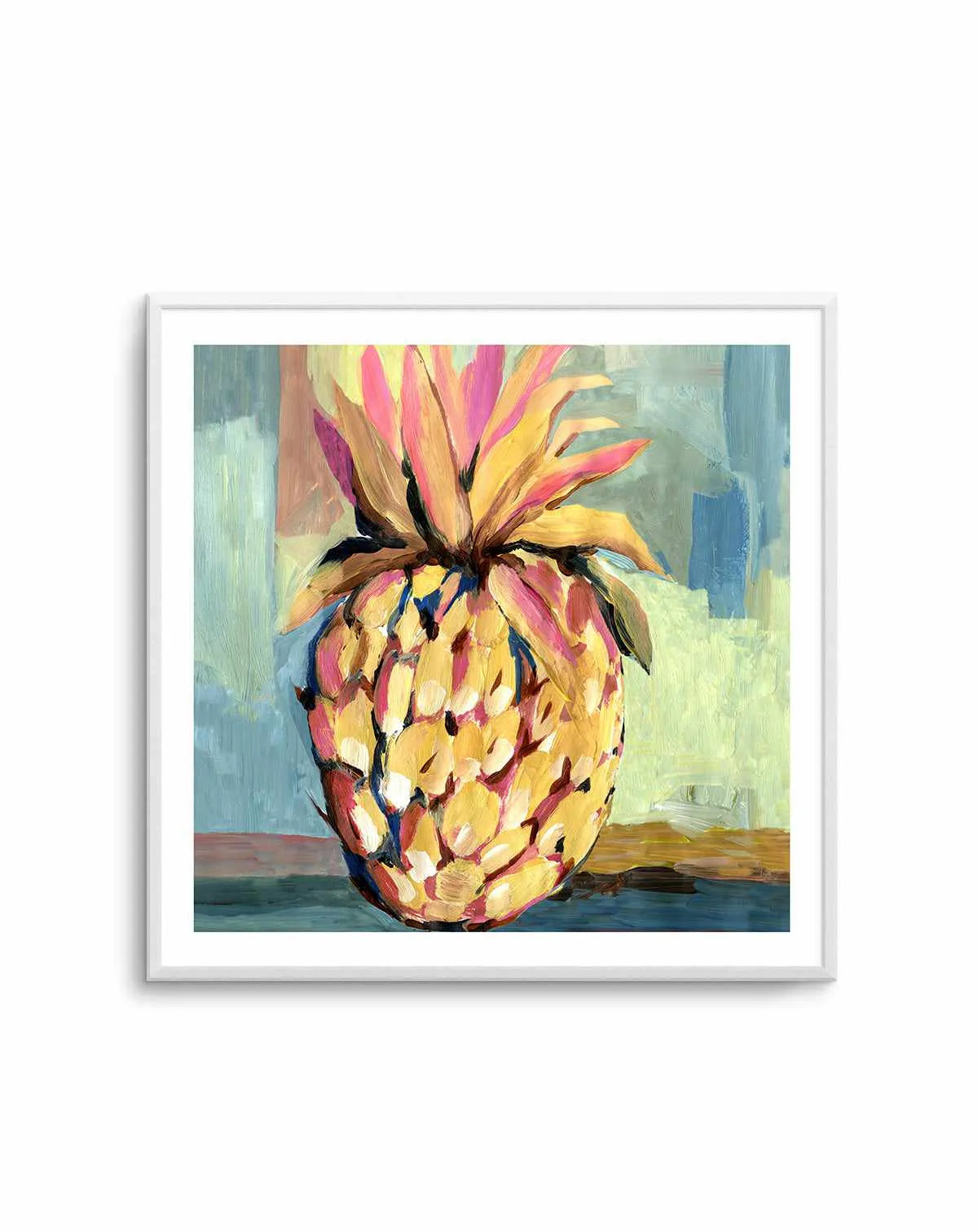 Pineapple Study No 2 Square Art Print from Olive et Oriel where you can shop wallpaper and artworks online