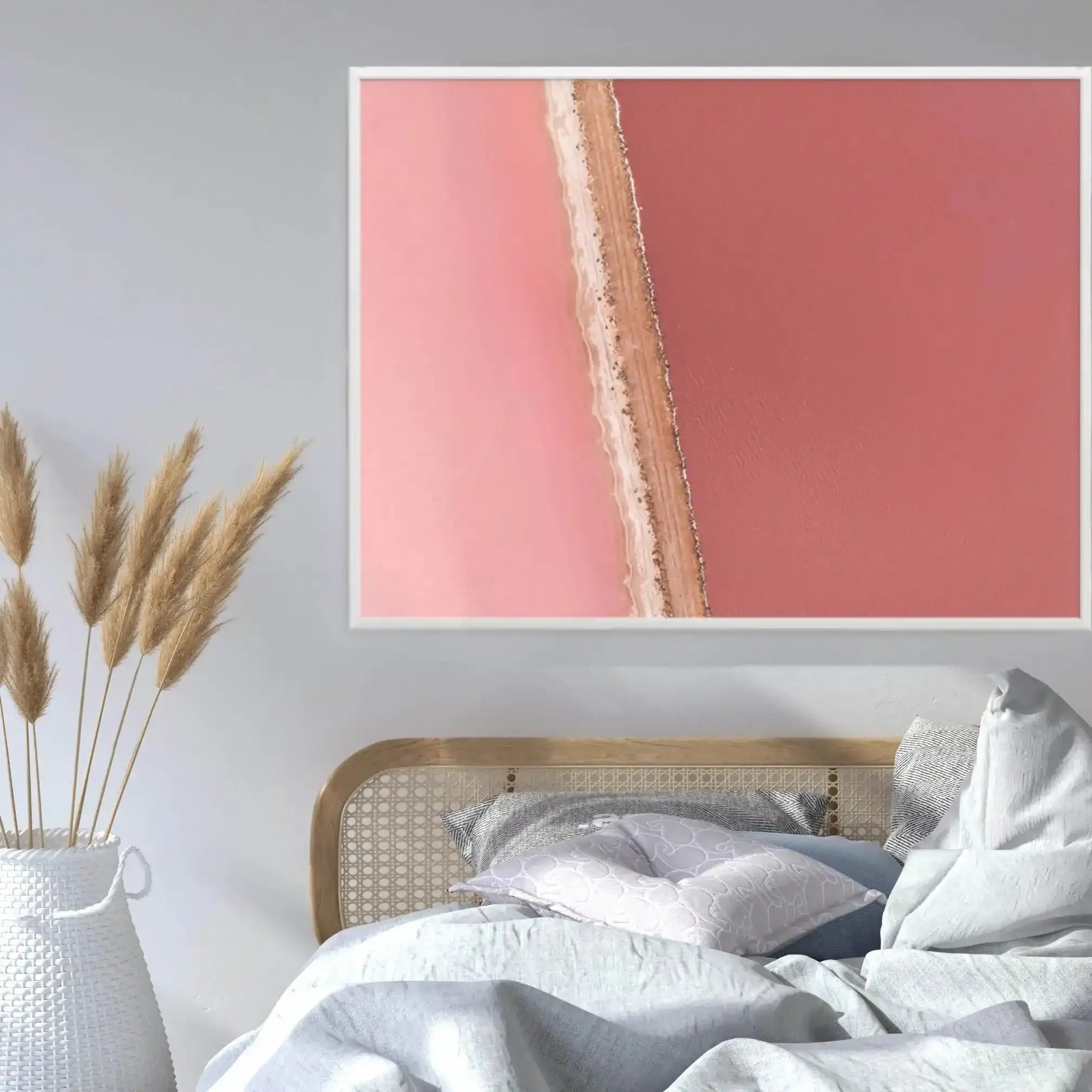 Pink Lakes Art Print-PRINT-Olive et Oriel-Olive et Oriel-Buy-Australian-Art-Prints-Online-with-Olive-et-Oriel-Your-Artwork-Specialists-Austrailia-Decorate-With-Coastal-Photo-Wall-Art-Prints-From-Our-Beach-House-Artwork-Collection-Fine-Poster-and-Framed-Artwork