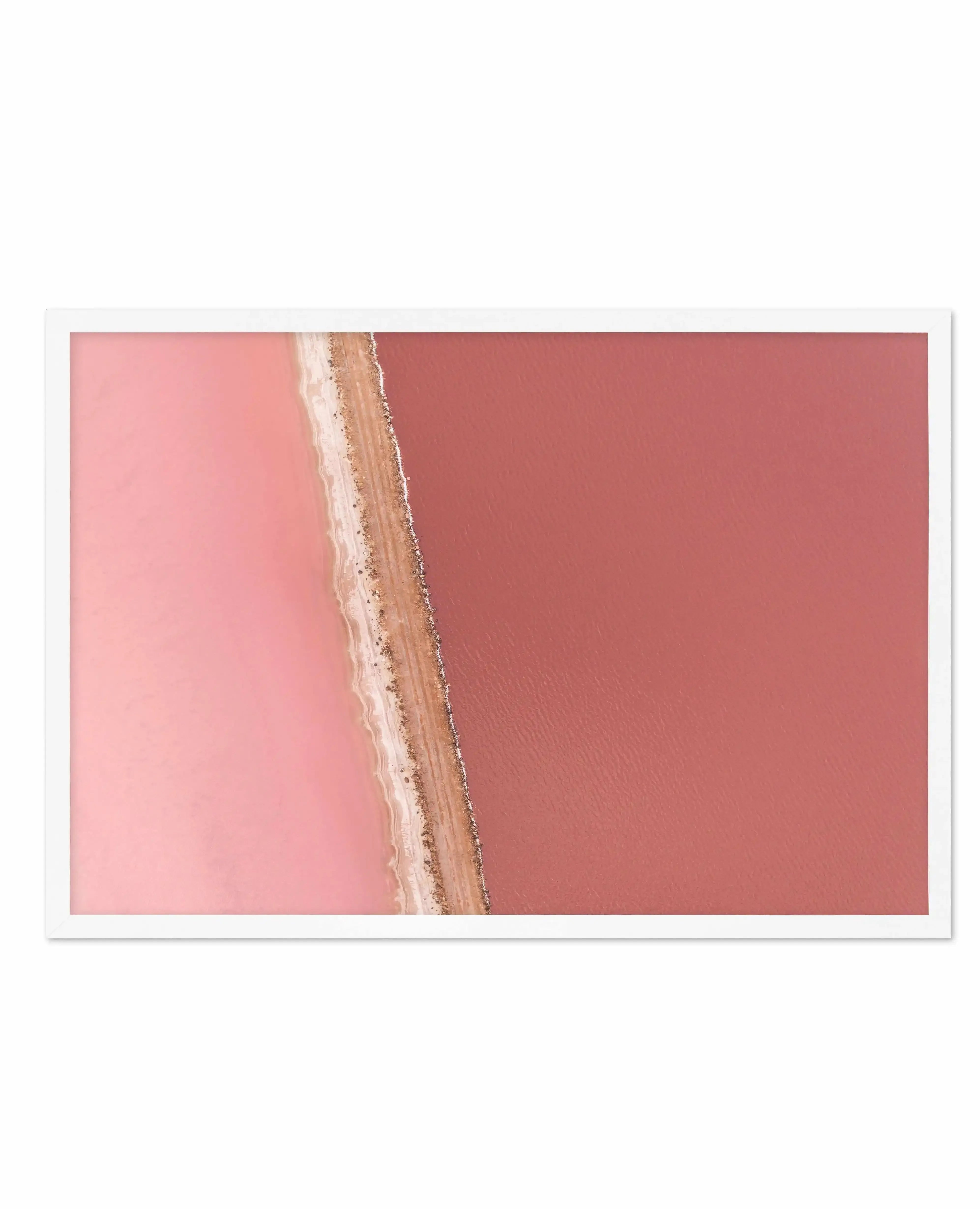 Pink Lakes Art Print-PRINT-Olive et Oriel-Olive et Oriel-A5 | 5.8" x 8.3" | 14.8 x 21cm-White-With White Border-Buy-Australian-Art-Prints-Online-with-Olive-et-Oriel-Your-Artwork-Specialists-Austrailia-Decorate-With-Coastal-Photo-Wall-Art-Prints-From-Our-Beach-House-Artwork-Collection-Fine-Poster-and-Framed-Artwork