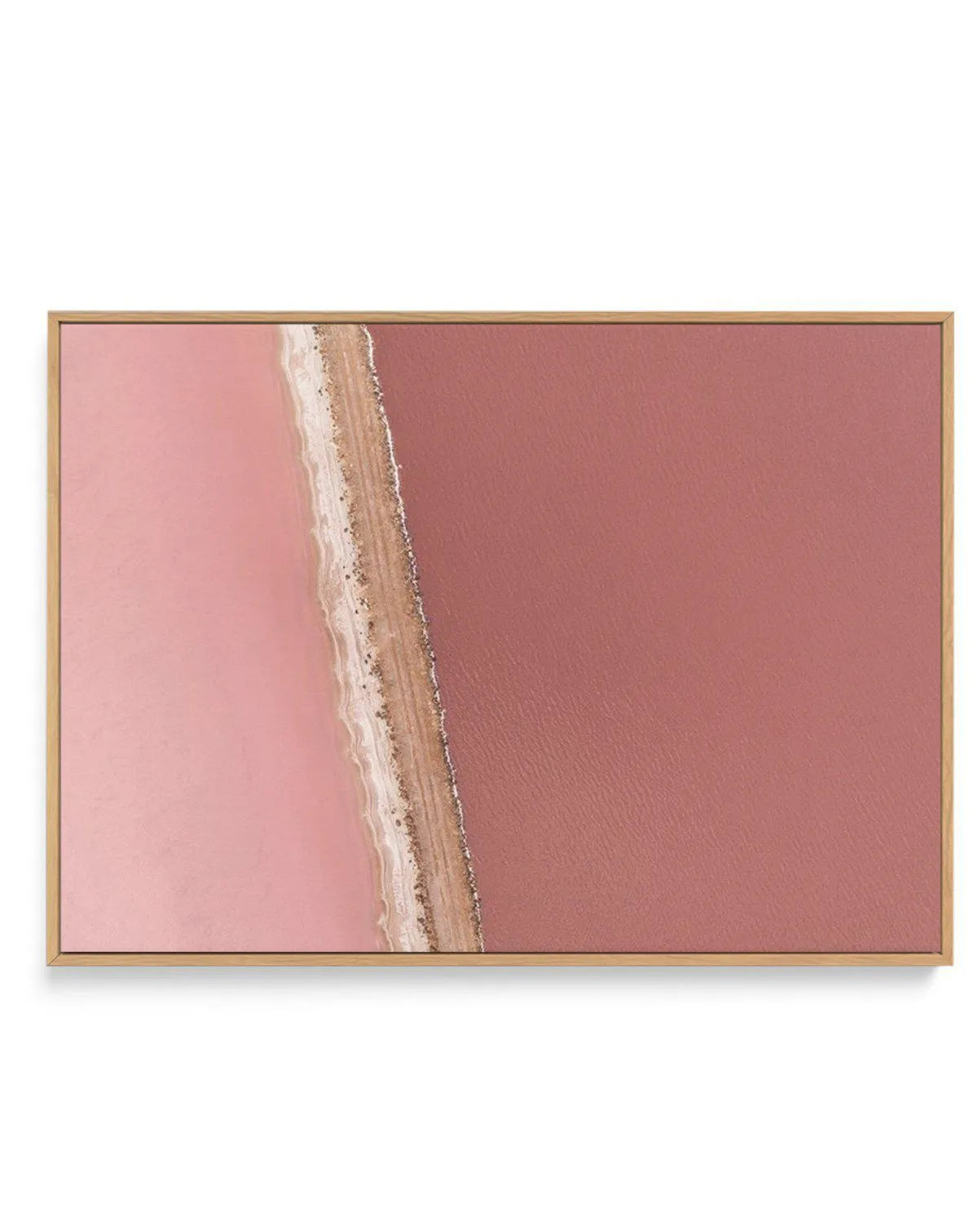 Pink Lakes | Framed Canvas-CANVAS-You can shop wall art online with Olive et Oriel for everything from abstract art to fun kids wall art. Our beautiful modern art prints and canvas art are available from large canvas prints to wall art paintings and our proudly Australian artwork collection offers only the highest quality framed large wall art and canvas art Australia - You can buy fashion photography prints or Hampton print posters and paintings on canvas from Olive et Oriel and have them deliv