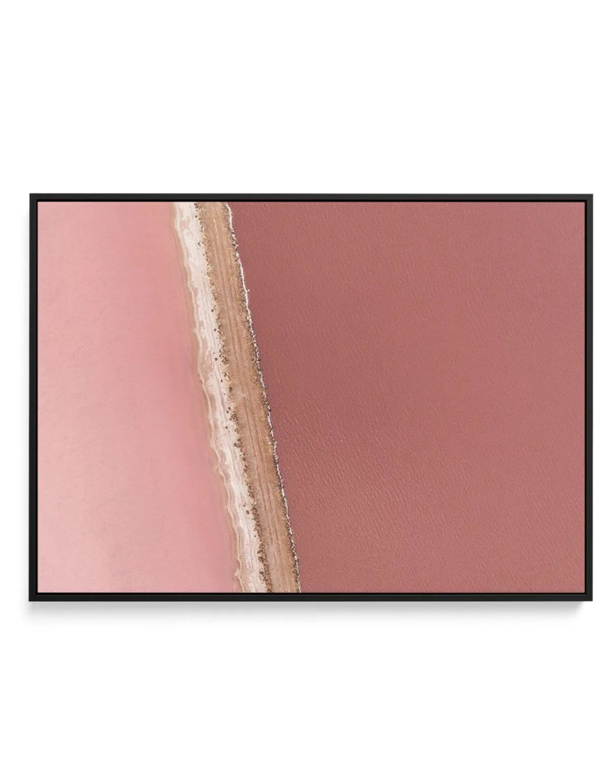 Pink Lakes | Framed Canvas-CANVAS-You can shop wall art online with Olive et Oriel for everything from abstract art to fun kids wall art. Our beautiful modern art prints and canvas art are available from large canvas prints to wall art paintings and our proudly Australian artwork collection offers only the highest quality framed large wall art and canvas art Australia - You can buy fashion photography prints or Hampton print posters and paintings on canvas from Olive et Oriel and have them deliv