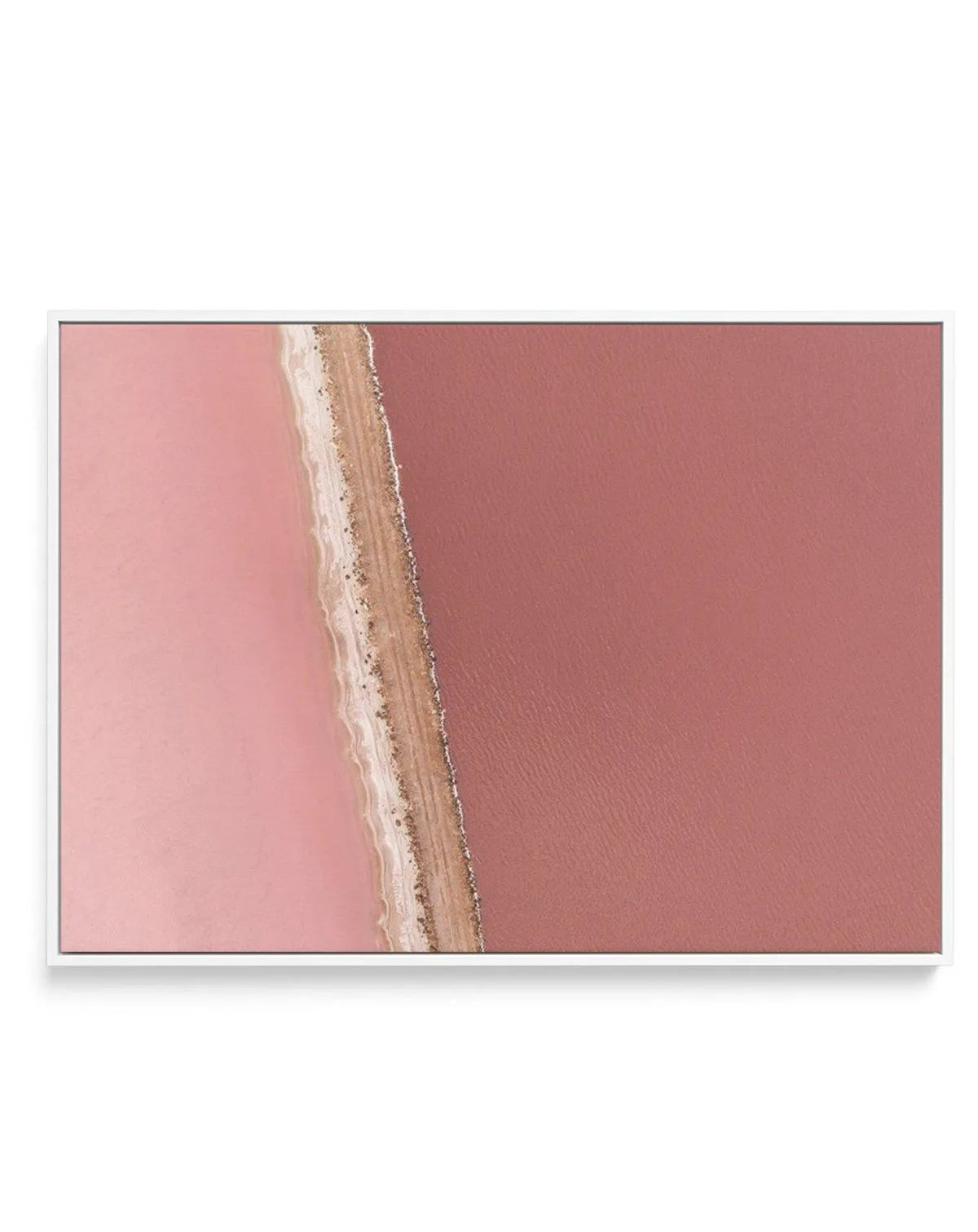 Pink Lakes | Framed Canvas-CANVAS-You can shop wall art online with Olive et Oriel for everything from abstract art to fun kids wall art. Our beautiful modern art prints and canvas art are available from large canvas prints to wall art paintings and our proudly Australian artwork collection offers only the highest quality framed large wall art and canvas art Australia - You can buy fashion photography prints or Hampton print posters and paintings on canvas from Olive et Oriel and have them deliv