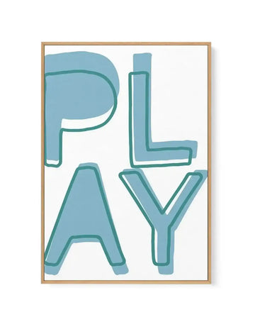 Play | Blue | Framed Canvas-CANVAS-You can shop wall art online with Olive et Oriel for everything from abstract art to fun kids wall art. Our beautiful modern art prints and canvas art are available from large canvas prints to wall art paintings and our proudly Australian artwork collection offers only the highest quality framed large wall art and canvas art Australia - You can buy fashion photography prints or Hampton print posters and paintings on canvas from Olive et Oriel and have them deli