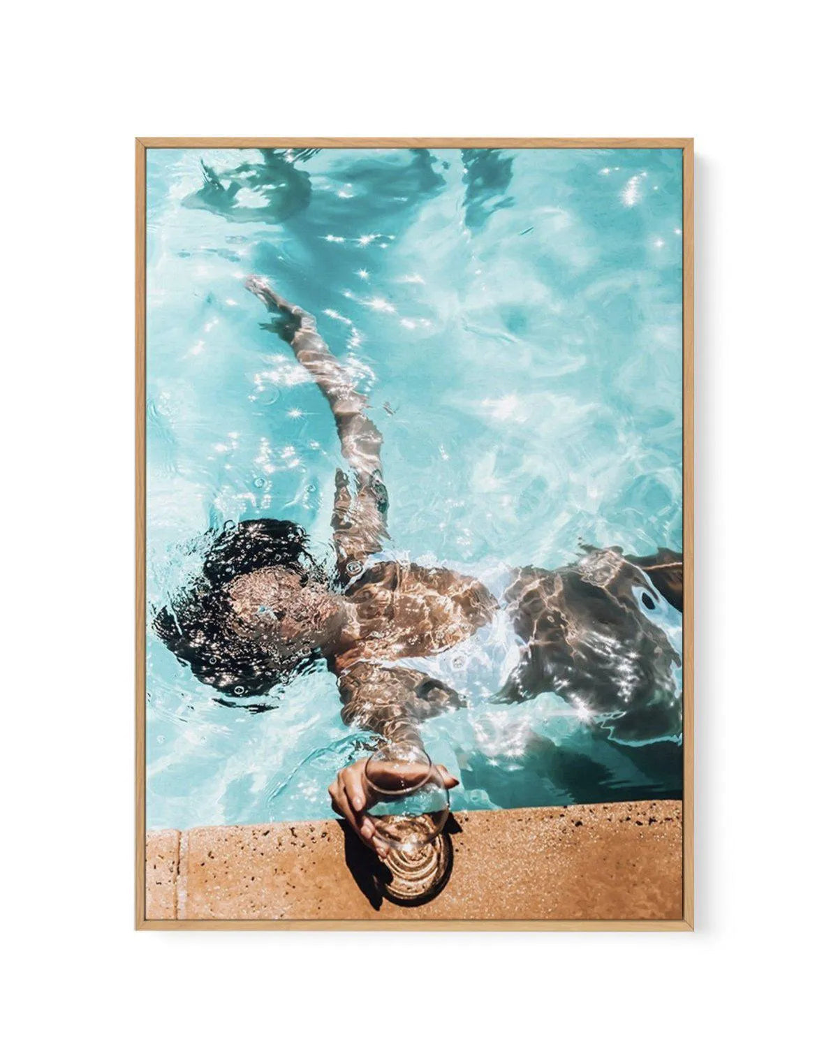 Poolside Bliss | Framed Canvas-CANVAS-You can shop wall art online with Olive et Oriel for everything from abstract art to fun kids wall art. Our beautiful modern art prints and canvas art are available from large canvas prints to wall art paintings and our proudly Australian artwork collection offers only the highest quality framed large wall art and canvas art Australia - You can buy fashion photography prints or Hampton print posters and paintings on canvas from Olive et Oriel and have them d