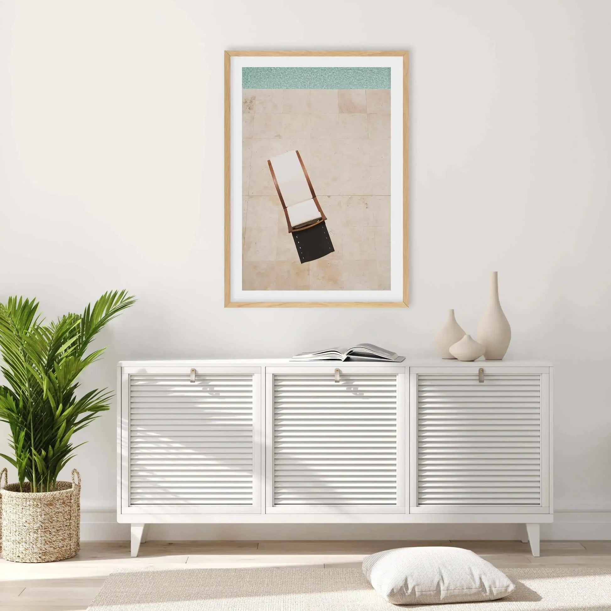 Poolside Sunbed Art Print-PRINT-Olive et Oriel-Olive et Oriel-Buy-Australian-Art-Prints-Online-with-Olive-et-Oriel-Your-Artwork-Specialists-Austrailia-Decorate-With-Coastal-Photo-Wall-Art-Prints-From-Our-Beach-House-Artwork-Collection-Fine-Poster-and-Framed-Artwork