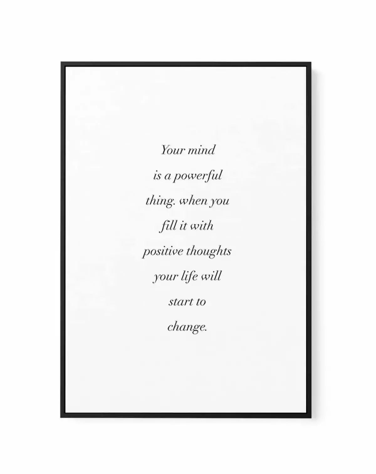 Positive Thoughts | Framed Canvas-CANVAS-You can shop wall art online with Olive et Oriel for everything from abstract art to fun kids wall art. Our beautiful modern art prints and canvas art are available from large canvas prints to wall art paintings and our proudly Australian artwork collection offers only the highest quality framed large wall art and canvas art Australia - You can buy fashion photography prints or Hampton print posters and paintings on canvas from Olive et Oriel and have the