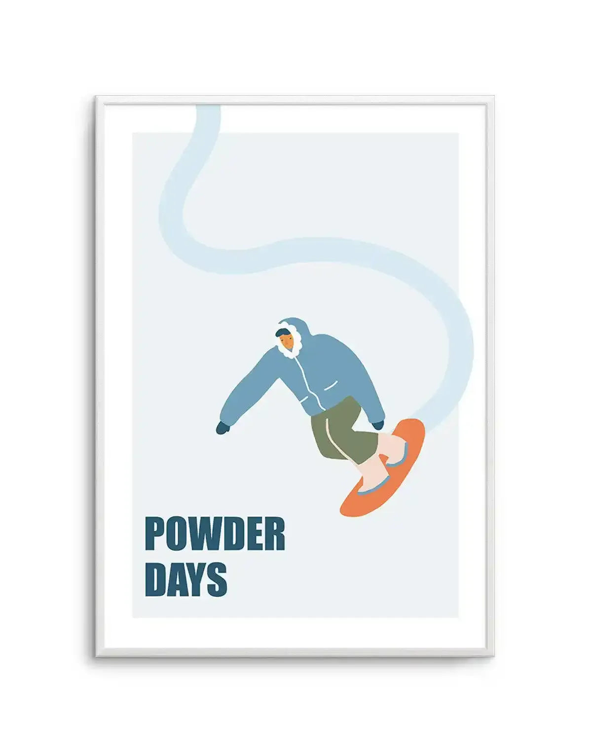 Powder Days Art Print-PRINT-Olive et Oriel-Olive et Oriel-A5 | 5.8" x 8.3" | 14.8 x 21cm-Unframed Art Print-With White Border-Buy-Australian-Art-Prints-Online-with-Olive-et-Oriel-Your-Artwork-Specialists-Austrailia-Decorate-With-Coastal-Photo-Wall-Art-Prints-From-Our-Beach-House-Artwork-Collection-Fine-Poster-and-Framed-Artwork