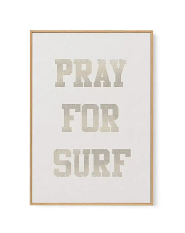 Pray for Surf | Framed Canvas-CANVAS-You can shop wall art online with Olive et Oriel for everything from abstract art to fun kids wall art. Our beautiful modern art prints and canvas art are available from large canvas prints to wall art paintings and our proudly Australian artwork collection offers only the highest quality framed large wall art and canvas art Australia - You can buy fashion photography prints or Hampton print posters and paintings on canvas from Olive et Oriel and have them de