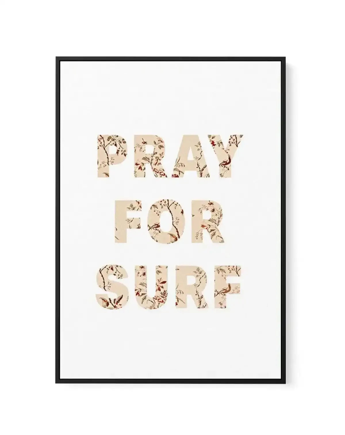 Pray for Surf | Pastel Vintage | Framed Canvas-CANVAS-You can shop wall art online with Olive et Oriel for everything from abstract art to fun kids wall art. Our beautiful modern art prints and canvas art are available from large canvas prints to wall art paintings and our proudly Australian artwork collection offers only the highest quality framed large wall art and canvas art Australia - You can buy fashion photography prints or Hampton print posters and paintings on canvas from Olive et Oriel