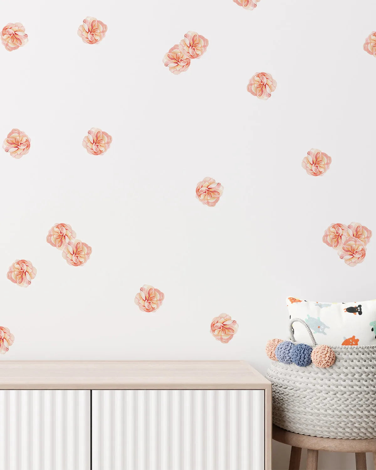 Pretty Posies Decal Set from Olive et Oriel where you can shop wallpaper and artworks online