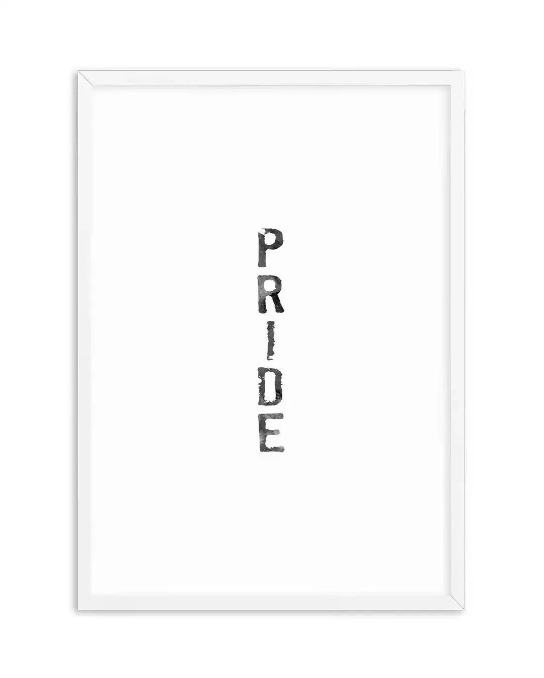 Pride | Black Watercolour Art Print-PRINT-Olive et Oriel-Olive et Oriel-A5 | 5.8" x 8.3" | 14.8 x 21cm-White-With White Border-Buy-Australian-Art-Prints-Online-with-Olive-et-Oriel-Your-Artwork-Specialists-Austrailia-Decorate-With-Coastal-Photo-Wall-Art-Prints-From-Our-Beach-House-Artwork-Collection-Fine-Poster-and-Framed-Artwork