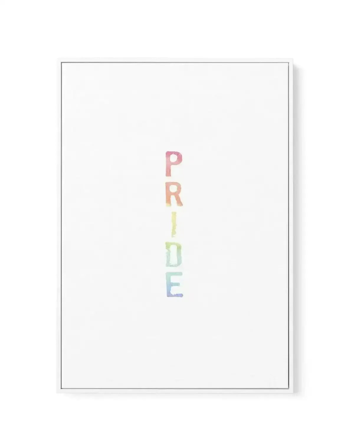 Pride | Rainbow Watercolour | Framed Canvas-CANVAS-You can shop wall art online with Olive et Oriel for everything from abstract art to fun kids wall art. Our beautiful modern art prints and canvas art are available from large canvas prints to wall art paintings and our proudly Australian artwork collection offers only the highest quality framed large wall art and canvas art Australia - You can buy fashion photography prints or Hampton print posters and paintings on canvas from Olive et Oriel an