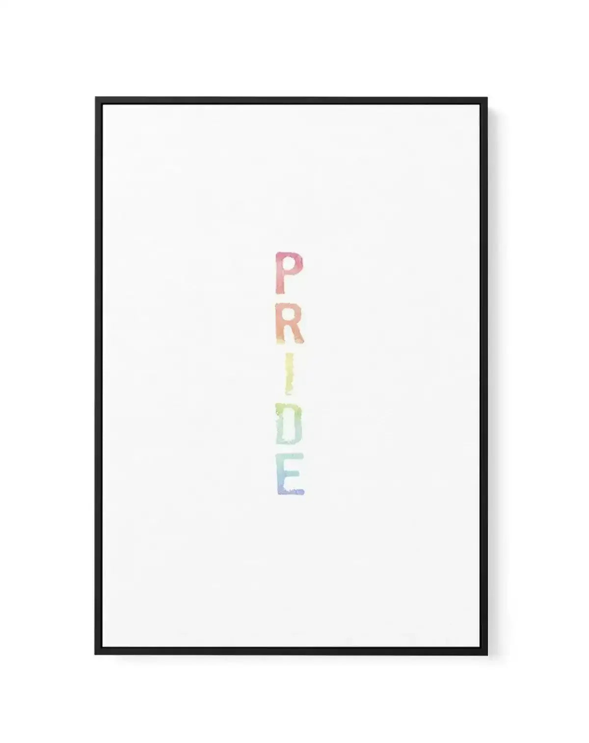 Pride | Rainbow Watercolour | Framed Canvas-CANVAS-You can shop wall art online with Olive et Oriel for everything from abstract art to fun kids wall art. Our beautiful modern art prints and canvas art are available from large canvas prints to wall art paintings and our proudly Australian artwork collection offers only the highest quality framed large wall art and canvas art Australia - You can buy fashion photography prints or Hampton print posters and paintings on canvas from Olive et Oriel an