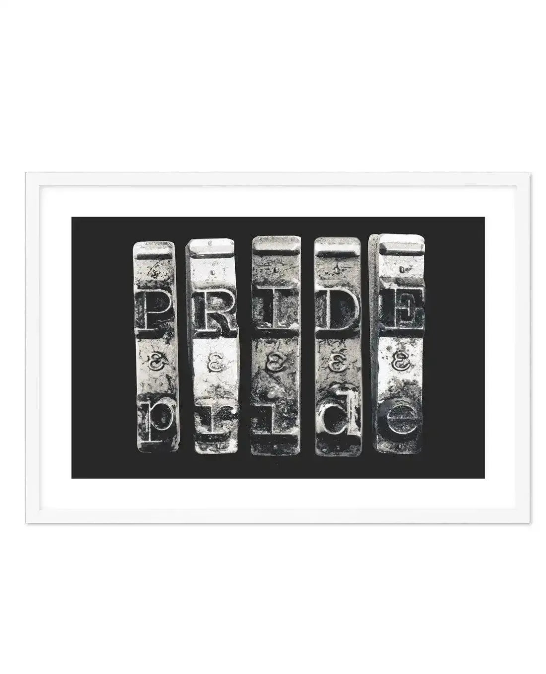 Pride | Typewriter Art Print-PRINT-Olive et Oriel-Olive et Oriel-A5 | 5.8" x 8.3" | 14.8 x 21cm-White-With White Border-Buy-Australian-Art-Prints-Online-with-Olive-et-Oriel-Your-Artwork-Specialists-Austrailia-Decorate-With-Coastal-Photo-Wall-Art-Prints-From-Our-Beach-House-Artwork-Collection-Fine-Poster-and-Framed-Artwork