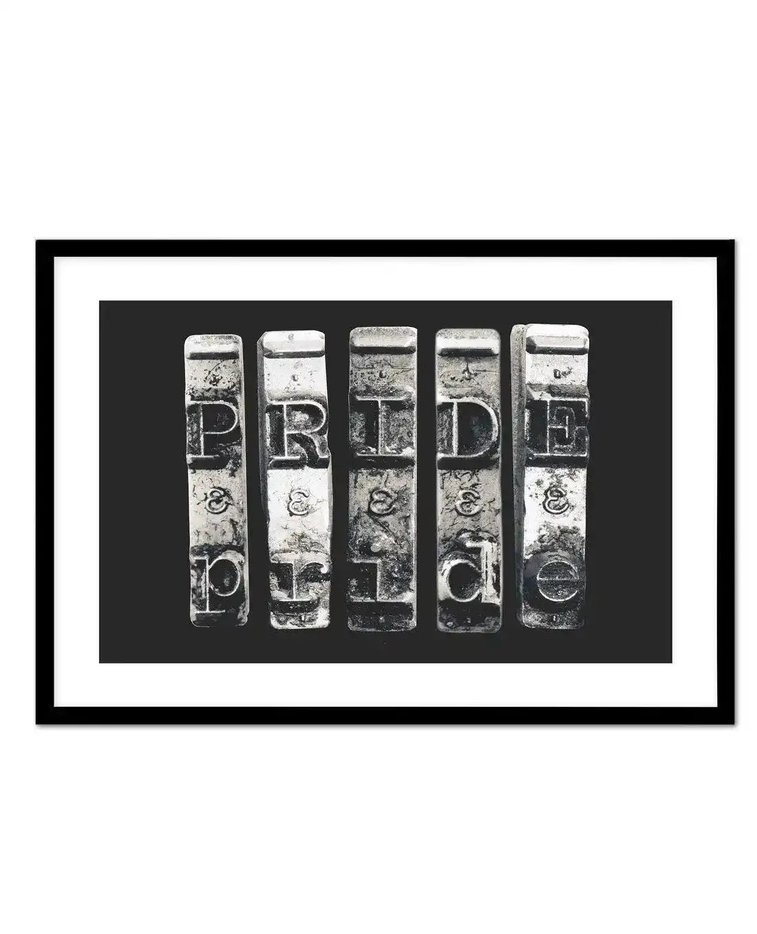 Pride | Typewriter Art Print-PRINT-Olive et Oriel-Olive et Oriel-A5 | 5.8" x 8.3" | 14.8 x 21cm-Black-With White Border-Buy-Australian-Art-Prints-Online-with-Olive-et-Oriel-Your-Artwork-Specialists-Austrailia-Decorate-With-Coastal-Photo-Wall-Art-Prints-From-Our-Beach-House-Artwork-Collection-Fine-Poster-and-Framed-Artwork