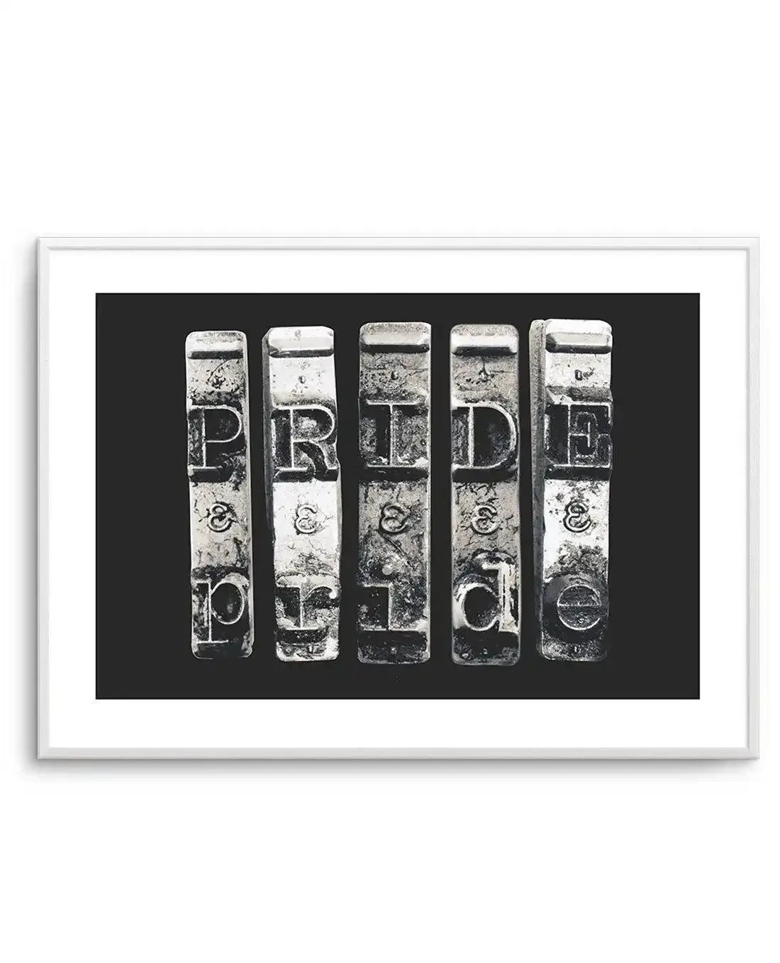 Pride | Typewriter Art Print-PRINT-Olive et Oriel-Olive et Oriel-A5 | 5.8" x 8.3" | 14.8 x 21cm-Unframed Art Print-With White Border-Buy-Australian-Art-Prints-Online-with-Olive-et-Oriel-Your-Artwork-Specialists-Austrailia-Decorate-With-Coastal-Photo-Wall-Art-Prints-From-Our-Beach-House-Artwork-Collection-Fine-Poster-and-Framed-Artwork