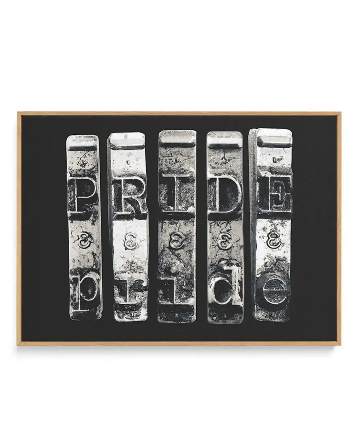 Pride | Typewriter | Framed Canvas-CANVAS-You can shop wall art online with Olive et Oriel for everything from abstract art to fun kids wall art. Our beautiful modern art prints and canvas art are available from large canvas prints to wall art paintings and our proudly Australian artwork collection offers only the highest quality framed large wall art and canvas art Australia - You can buy fashion photography prints or Hampton print posters and paintings on canvas from Olive et Oriel and have th