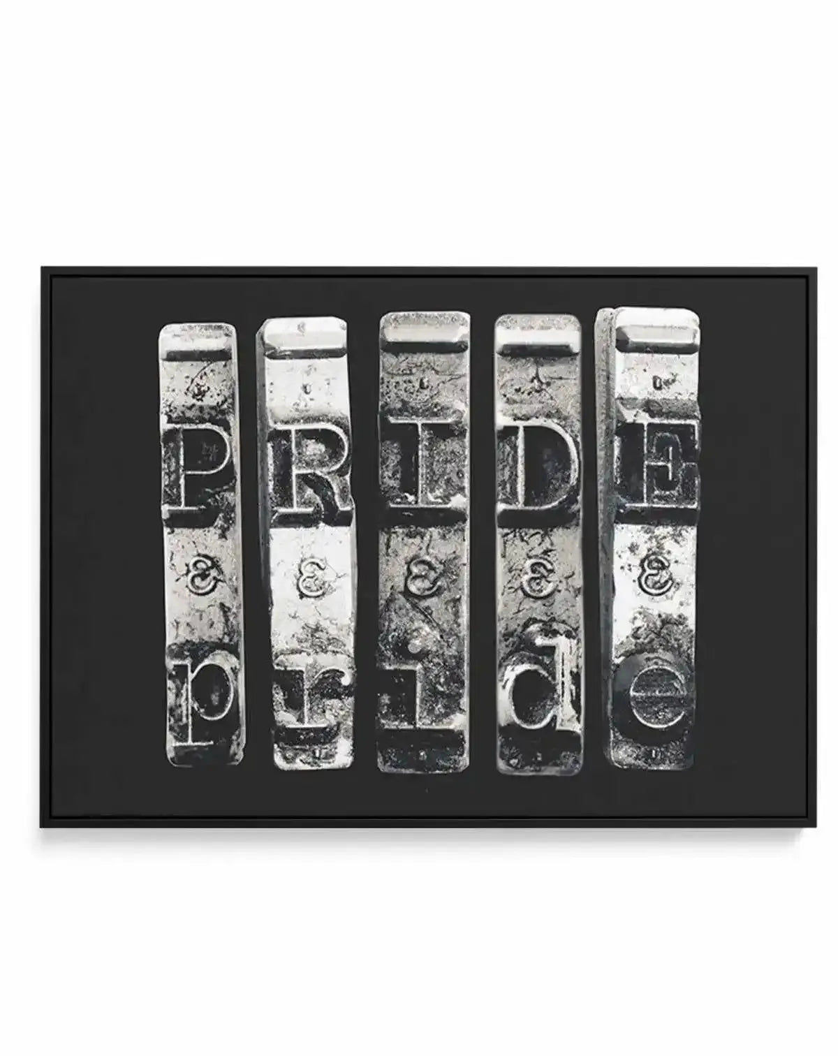Pride | Typewriter | Framed Canvas-CANVAS-You can shop wall art online with Olive et Oriel for everything from abstract art to fun kids wall art. Our beautiful modern art prints and canvas art are available from large canvas prints to wall art paintings and our proudly Australian artwork collection offers only the highest quality framed large wall art and canvas art Australia - You can buy fashion photography prints or Hampton print posters and paintings on canvas from Olive et Oriel and have th