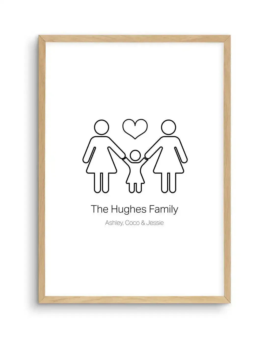 Proud Parents Art Print-PRINT-Olive et Oriel-Olive et Oriel-A5 | 5.8" x 8.3" | 14.8 x 21cm-Oak-With White Border-Buy-Australian-Art-Prints-Online-with-Olive-et-Oriel-Your-Artwork-Specialists-Austrailia-Decorate-With-Coastal-Photo-Wall-Art-Prints-From-Our-Beach-House-Artwork-Collection-Fine-Poster-and-Framed-Artwork
