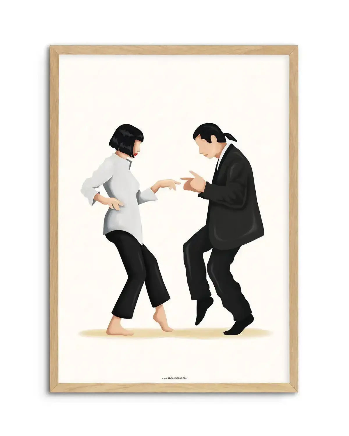 Pulp Fiction | Draw Me A Song Collection Art Print-PRINT-Olive et Oriel-Olive et Oriel-A5 | 5.8" x 8.3" | 14.8 x 21cm-Oak-With White Border-Buy-Australian-Art-Prints-Online-with-Olive-et-Oriel-Your-Artwork-Specialists-Austrailia-Decorate-With-Coastal-Photo-Wall-Art-Prints-From-Our-Beach-House-Artwork-Collection-Fine-Poster-and-Framed-Artwork