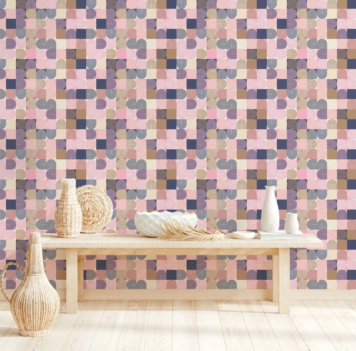 Purple Curves Wallpaper - Olive et Oriel