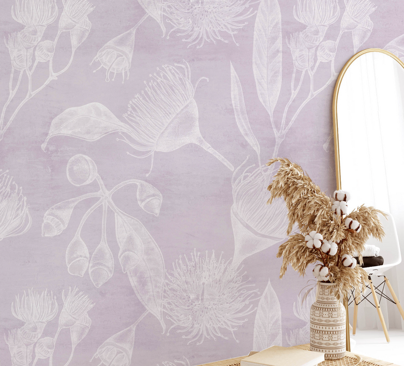 Buy Purple Wallpaper Online with Olive et Oriel. Removable wallpaper & wall decals Australia.