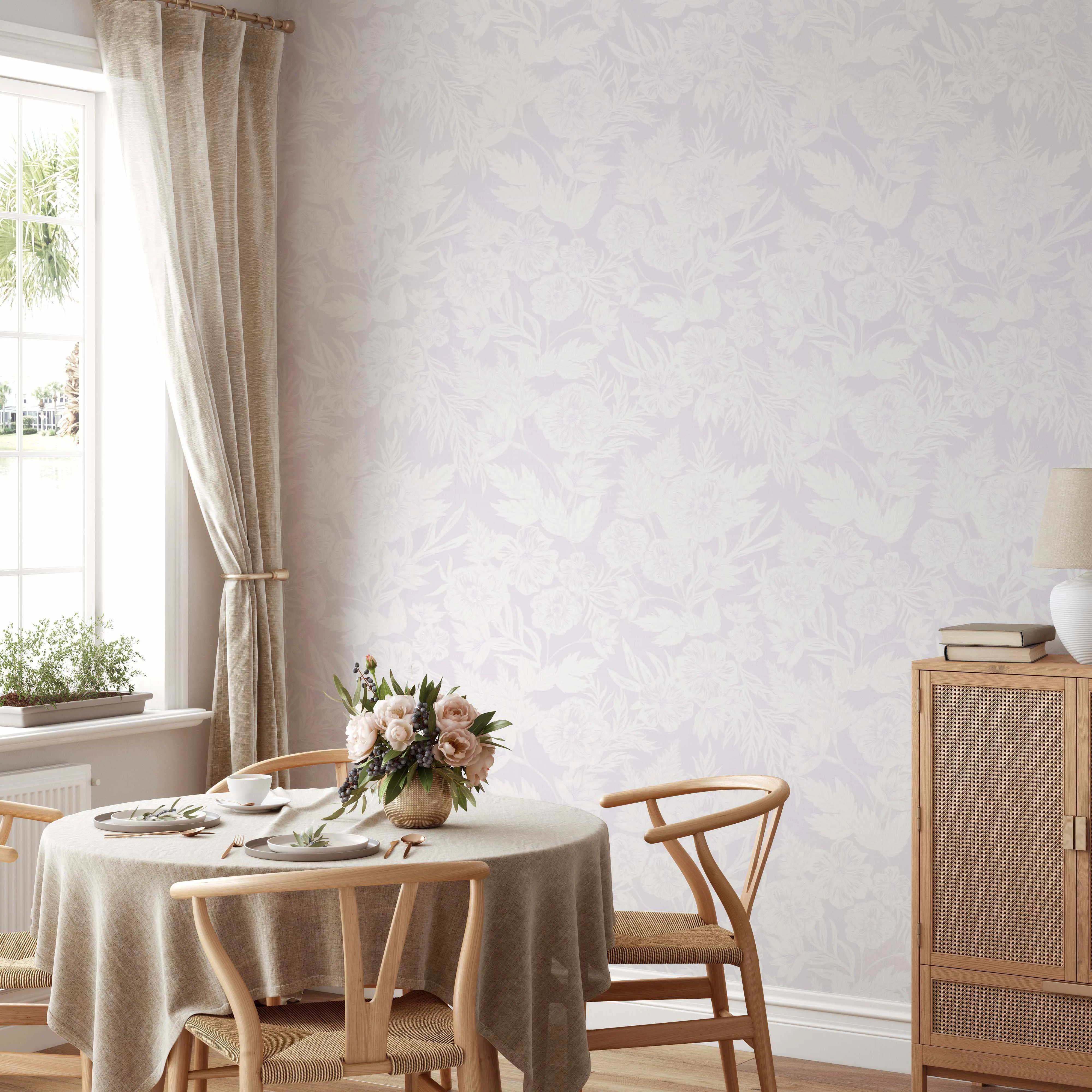 Regency Floral Wallpaper from Olive et Oriel where you can shop wallpaper and artworks online