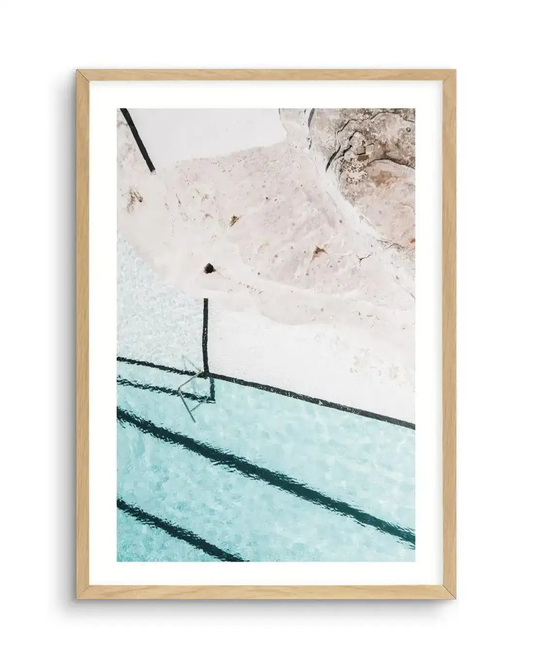 Quick Dip | Bondi Art Print-PRINT-Olive et Oriel-Olive et Oriel-A4 | 8.3" x 11.7" | 21 x 29.7cm-Oak-With White Border-Buy-Australian-Art-Prints-Online-with-Olive-et-Oriel-Your-Artwork-Specialists-Austrailia-Decorate-With-Coastal-Photo-Wall-Art-Prints-From-Our-Beach-House-Artwork-Collection-Fine-Poster-and-Framed-Artwork
