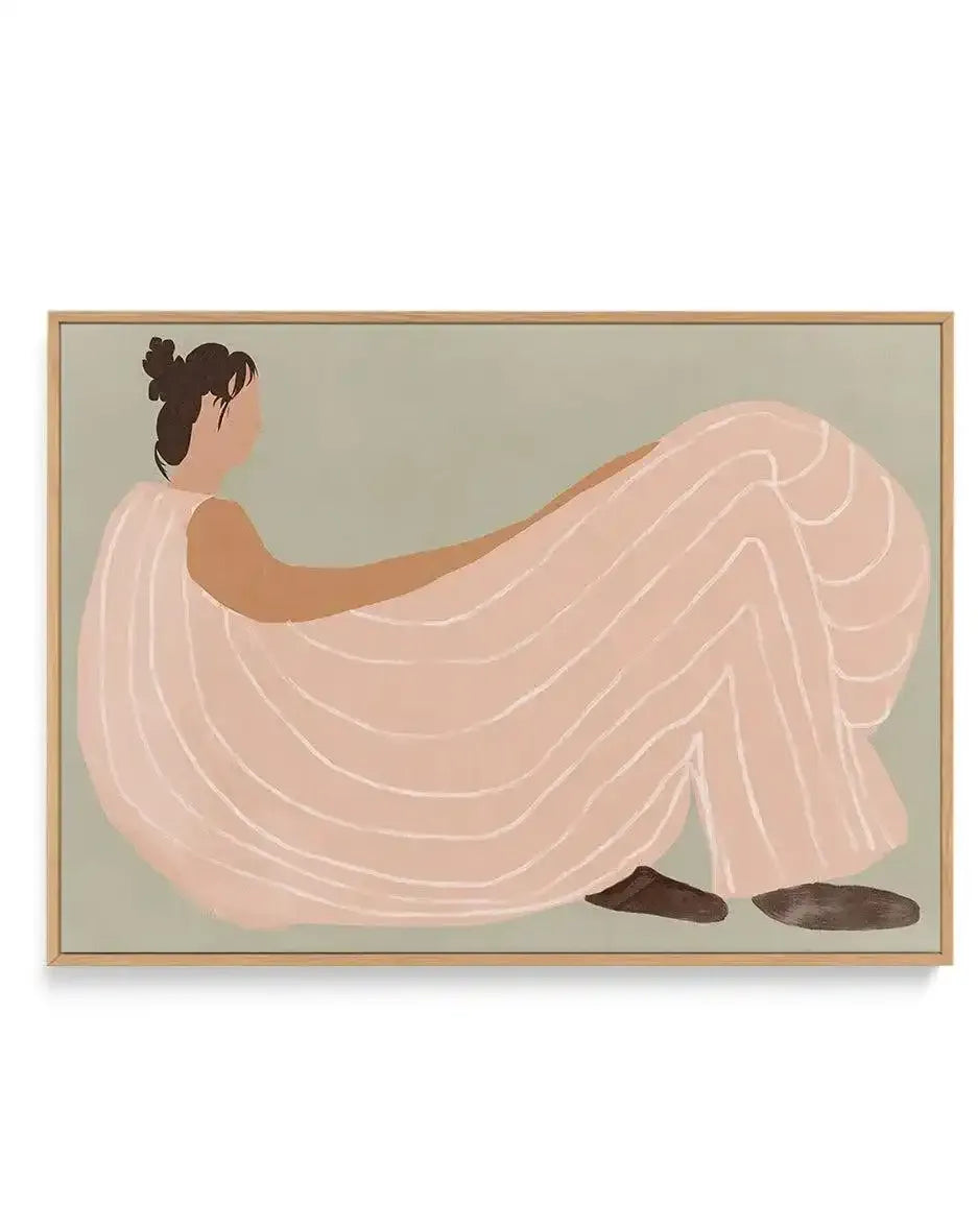 Quiet Stripes | Framed Canvas-CANVAS-You can shop wall art online with Olive et Oriel for everything from abstract art to fun kids wall art. Our beautiful modern art prints and canvas art are available from large canvas prints to wall art paintings and our proudly Australian artwork collection offers only the highest quality framed large wall art and canvas art Australia - You can buy fashion photography prints or Hampton print posters and paintings on canvas from Olive et Oriel and have them de