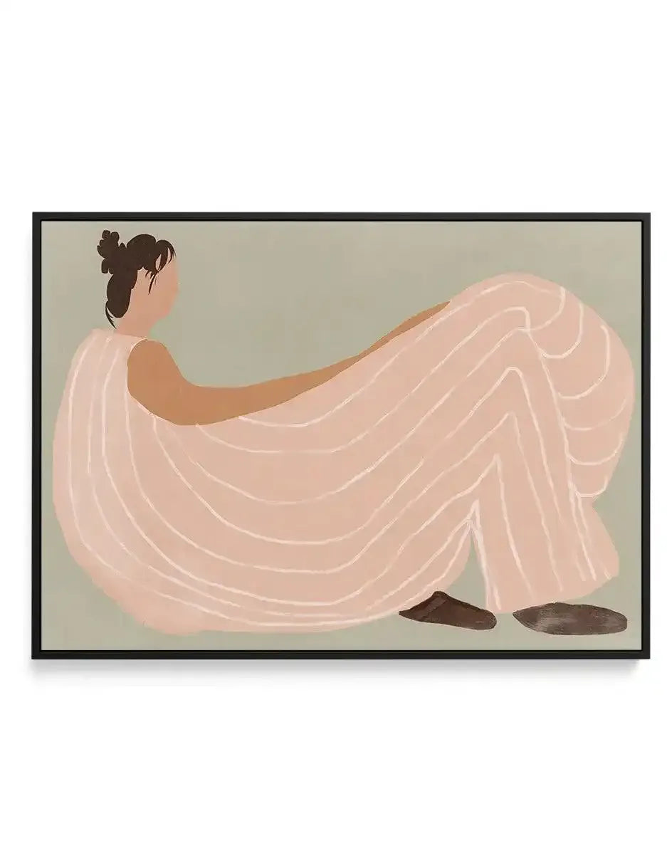 Quiet Stripes | Framed Canvas-CANVAS-You can shop wall art online with Olive et Oriel for everything from abstract art to fun kids wall art. Our beautiful modern art prints and canvas art are available from large canvas prints to wall art paintings and our proudly Australian artwork collection offers only the highest quality framed large wall art and canvas art Australia - You can buy fashion photography prints or Hampton print posters and paintings on canvas from Olive et Oriel and have them de