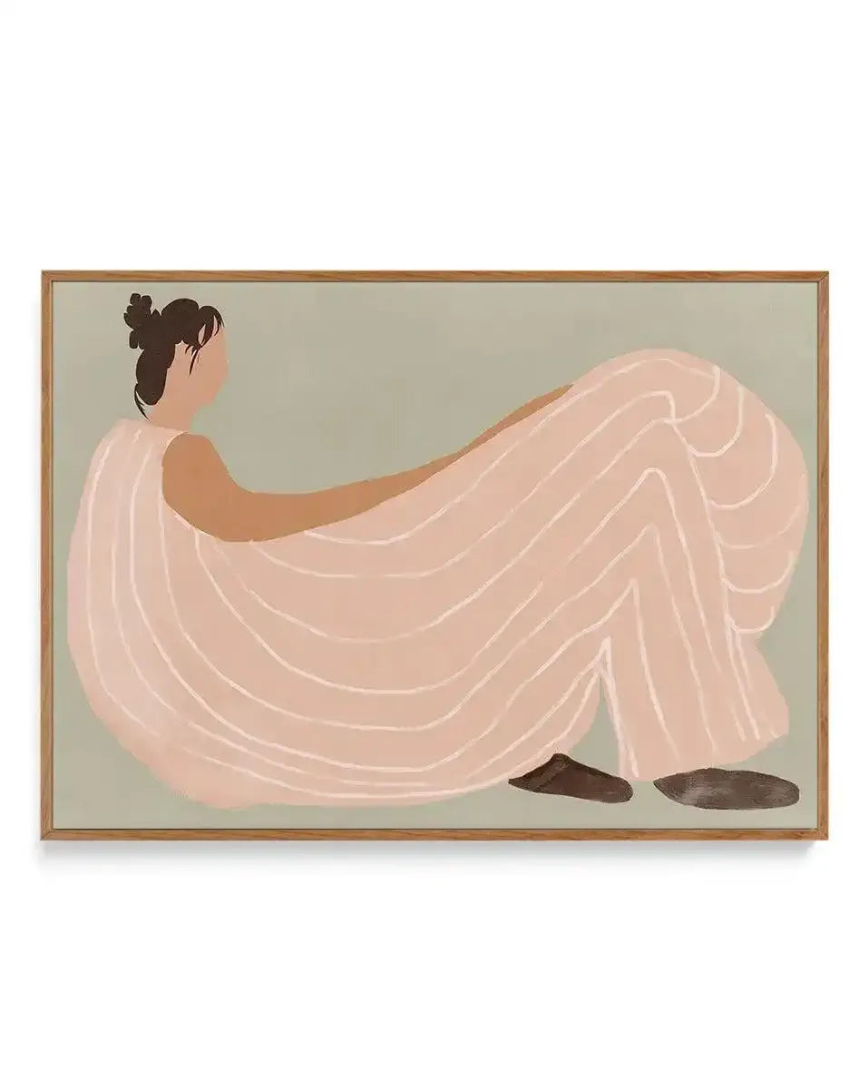 Quiet Stripes | Framed Canvas-CANVAS-You can shop wall art online with Olive et Oriel for everything from abstract art to fun kids wall art. Our beautiful modern art prints and canvas art are available from large canvas prints to wall art paintings and our proudly Australian artwork collection offers only the highest quality framed large wall art and canvas art Australia - You can buy fashion photography prints or Hampton print posters and paintings on canvas from Olive et Oriel and have them de