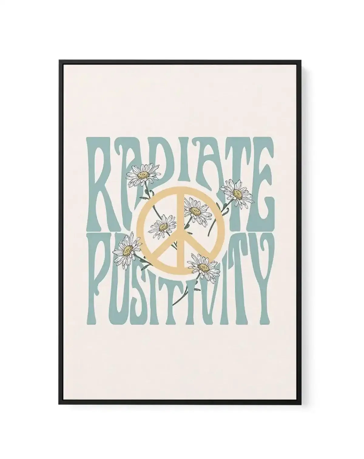 Radiate Positivity | Framed Canvas-CANVAS-You can shop wall art online with Olive et Oriel for everything from abstract art to fun kids wall art. Our beautiful modern art prints and canvas art are available from large canvas prints to wall art paintings and our proudly Australian artwork collection offers only the highest quality framed large wall art and canvas art Australia - You can buy fashion photography prints or Hampton print posters and paintings on canvas from Olive et Oriel and have th