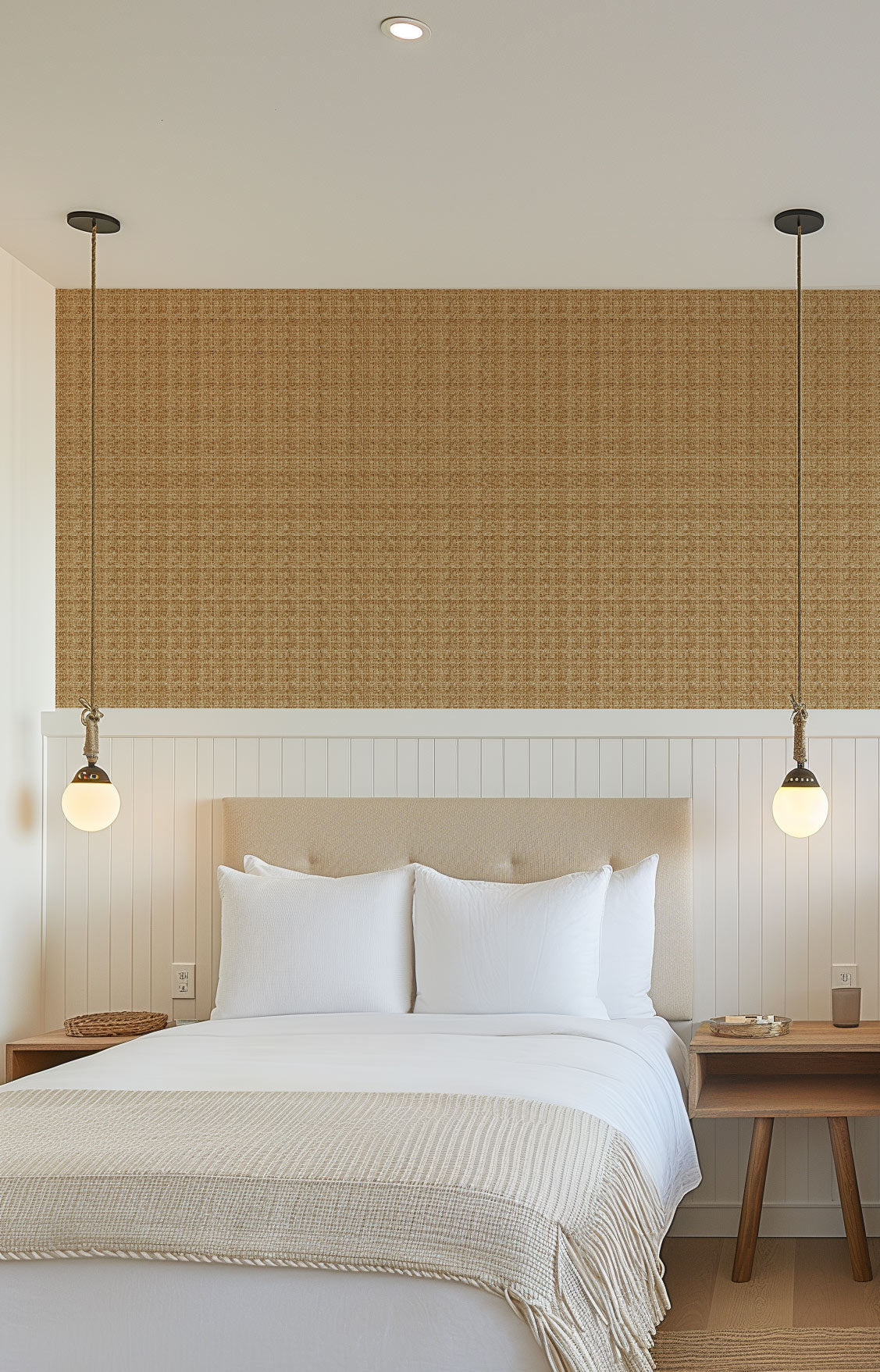Rattan Premium Commercial Grade Vinyl Wallpaper – Olive et Oriel