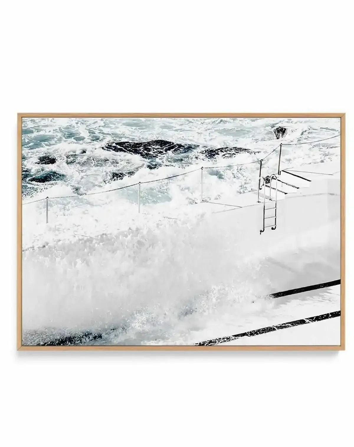 Refill, Icebergs Bondi | Framed Canvas Art Print from Olive et Oriel where you can shop wallpaper and artworks online