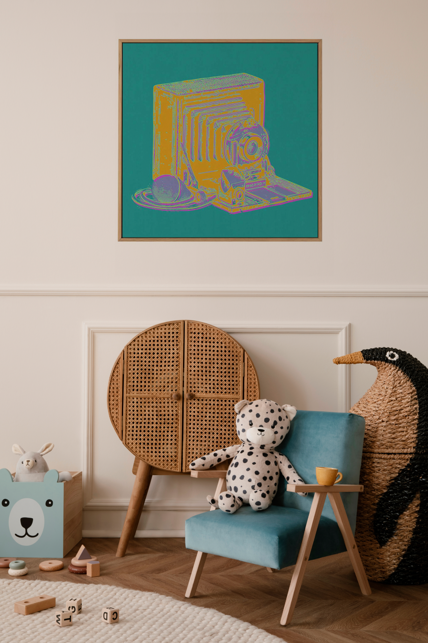 Retro Pop | Framed Canvas Art Print