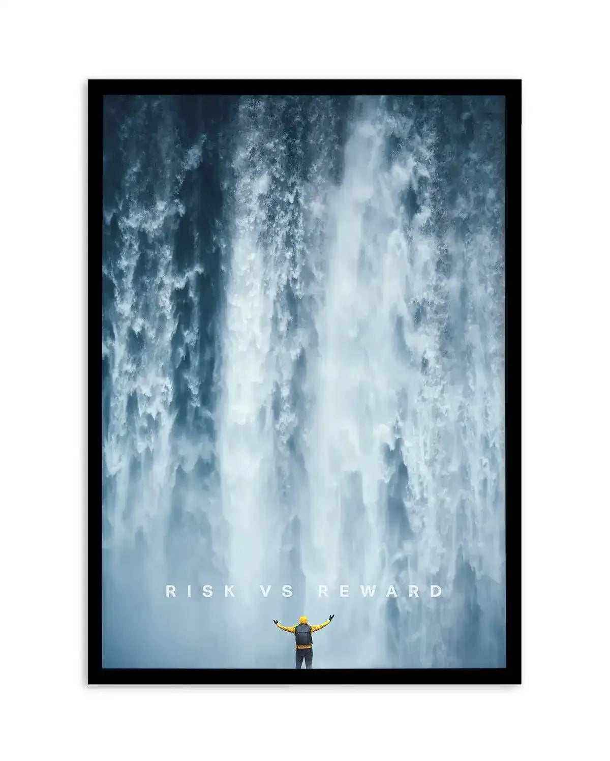 Risk Vs Reward Art Print-PRINT-Olive et Oriel-Olive et Oriel-A4 | 8.3" x 11.7" | 21 x 29.7cm-Black-With White Border-Buy-Australian-Art-Prints-Online-with-Olive-et-Oriel-Your-Artwork-Specialists-Austrailia-Decorate-With-Coastal-Photo-Wall-Art-Prints-From-Our-Beach-House-Artwork-Collection-Fine-Poster-and-Framed-Artwork