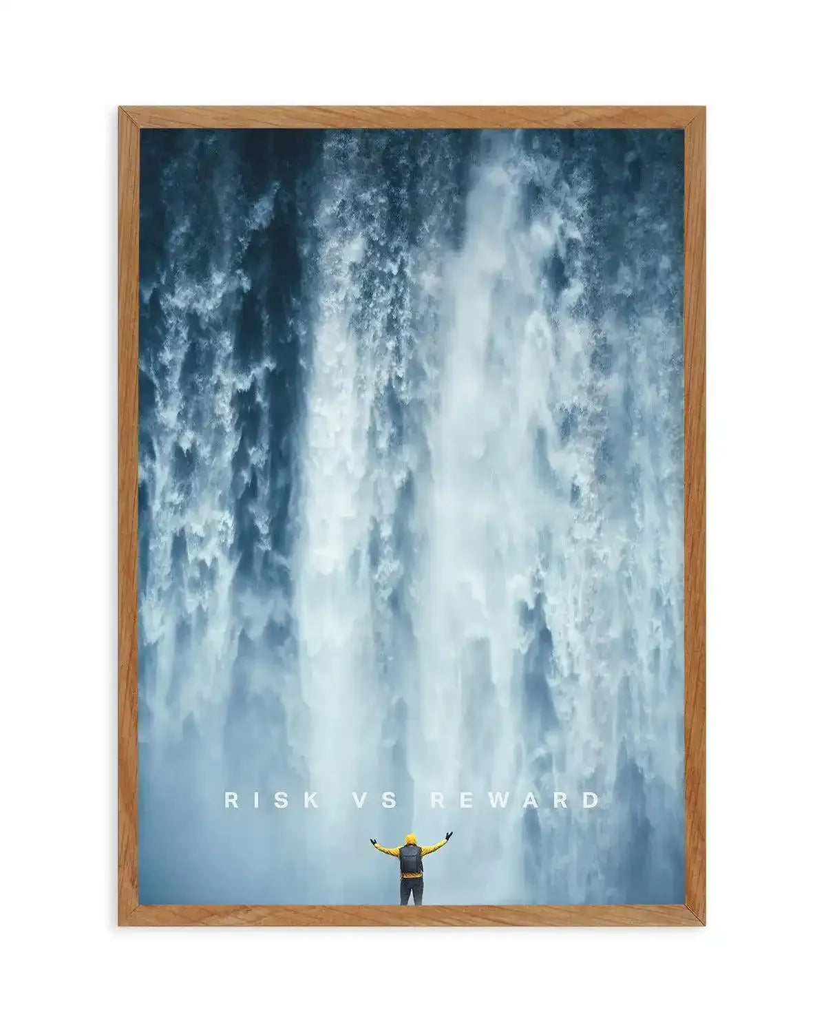 Risk Vs Reward Art Print-PRINT-Olive et Oriel-Olive et Oriel-50x70 cm | 19.6" x 27.5"-Walnut-With White Border-Buy-Australian-Art-Prints-Online-with-Olive-et-Oriel-Your-Artwork-Specialists-Austrailia-Decorate-With-Coastal-Photo-Wall-Art-Prints-From-Our-Beach-House-Artwork-Collection-Fine-Poster-and-Framed-Artwork