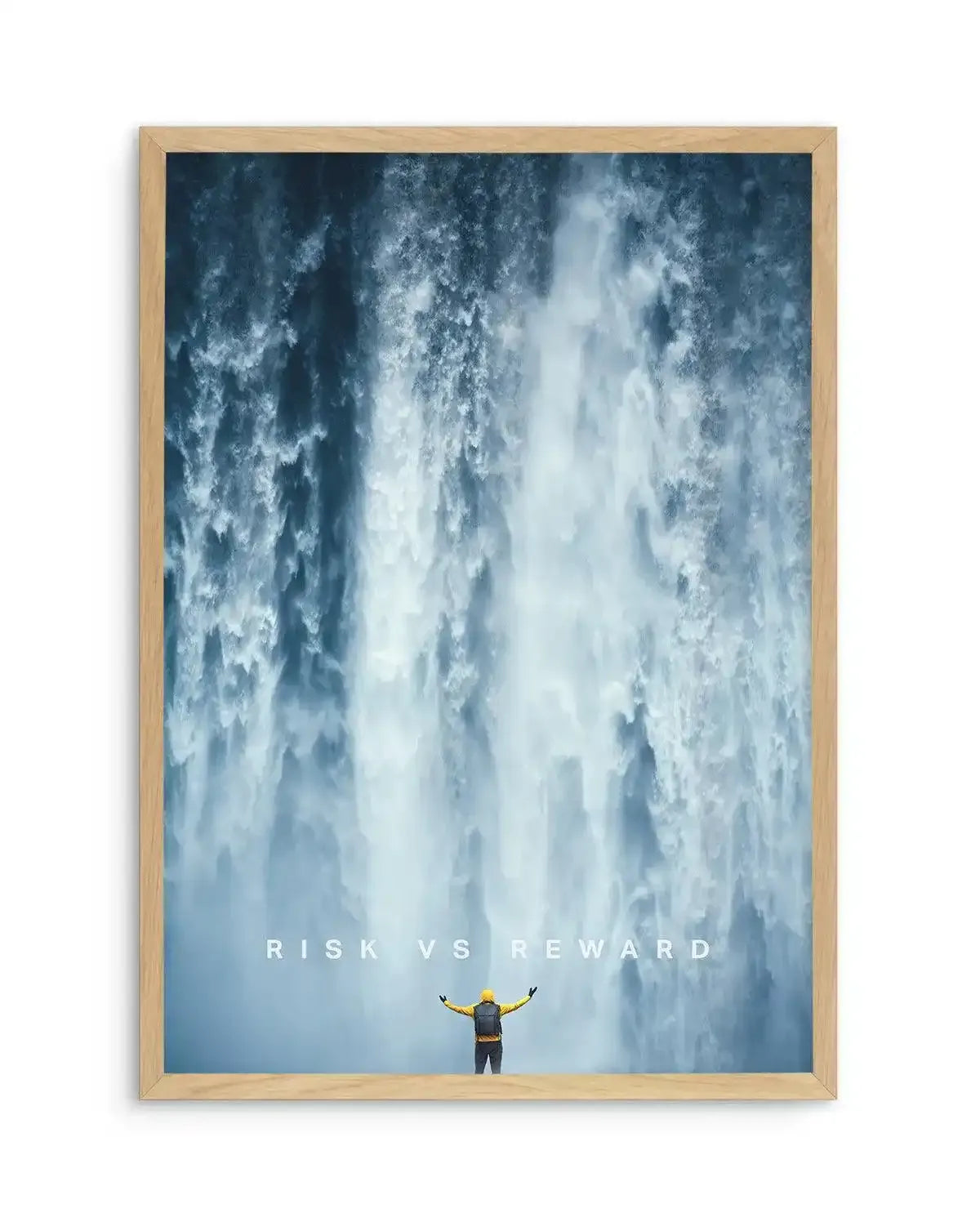 Risk Vs Reward Art Print-PRINT-Olive et Oriel-Olive et Oriel-A4 | 8.3" x 11.7" | 21 x 29.7cm-Oak-With White Border-Buy-Australian-Art-Prints-Online-with-Olive-et-Oriel-Your-Artwork-Specialists-Austrailia-Decorate-With-Coastal-Photo-Wall-Art-Prints-From-Our-Beach-House-Artwork-Collection-Fine-Poster-and-Framed-Artwork