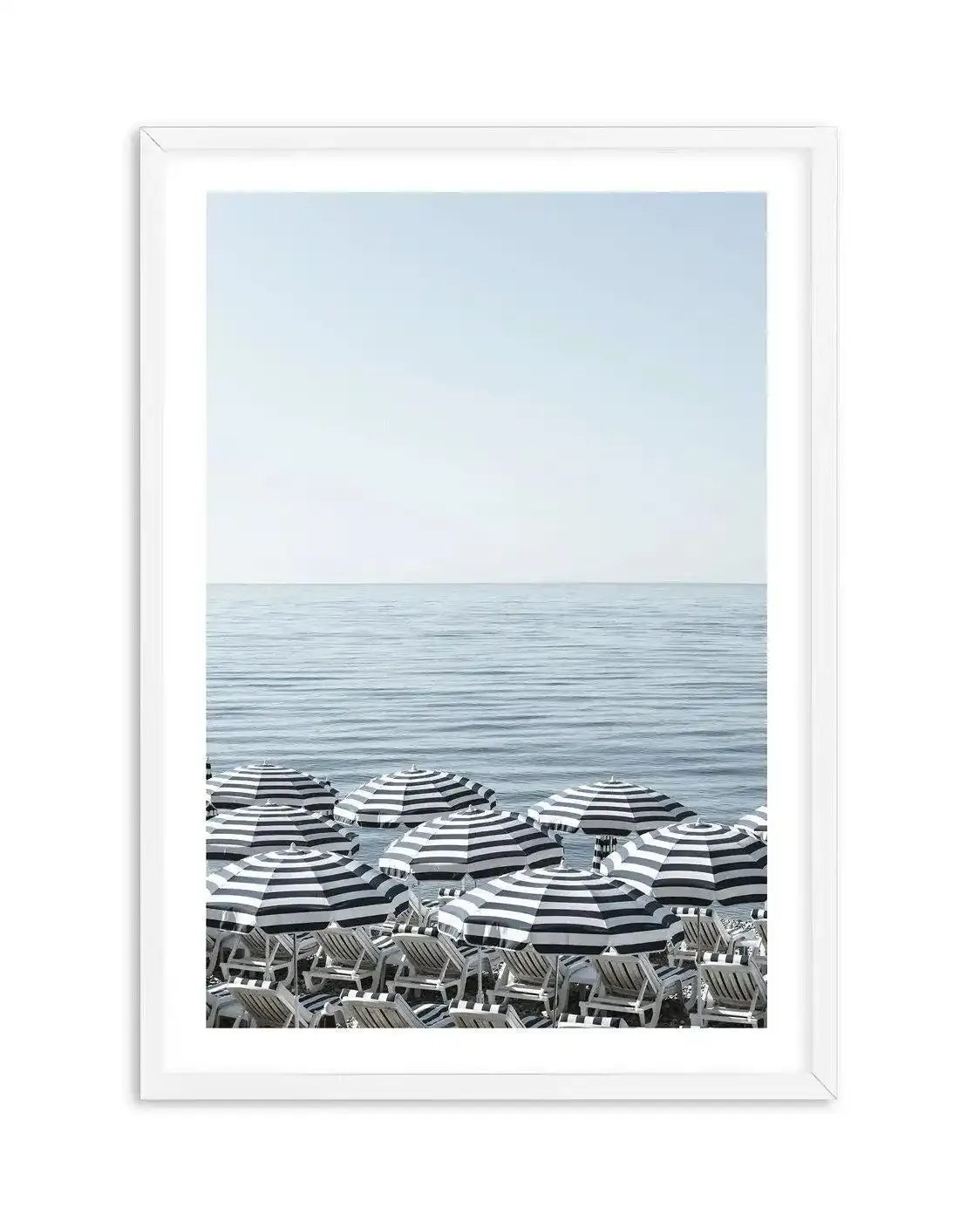 Riviera Parasols I Art Print-PRINT-Olive et Oriel-Olive et Oriel-A5 | 5.8" x 8.3" | 14.8 x 21cm-White-With White Border-Buy-Australian-Art-Prints-Online-with-Olive-et-Oriel-Your-Artwork-Specialists-Austrailia-Decorate-With-Coastal-Photo-Wall-Art-Prints-From-Our-Beach-House-Artwork-Collection-Fine-Poster-and-Framed-Artwork