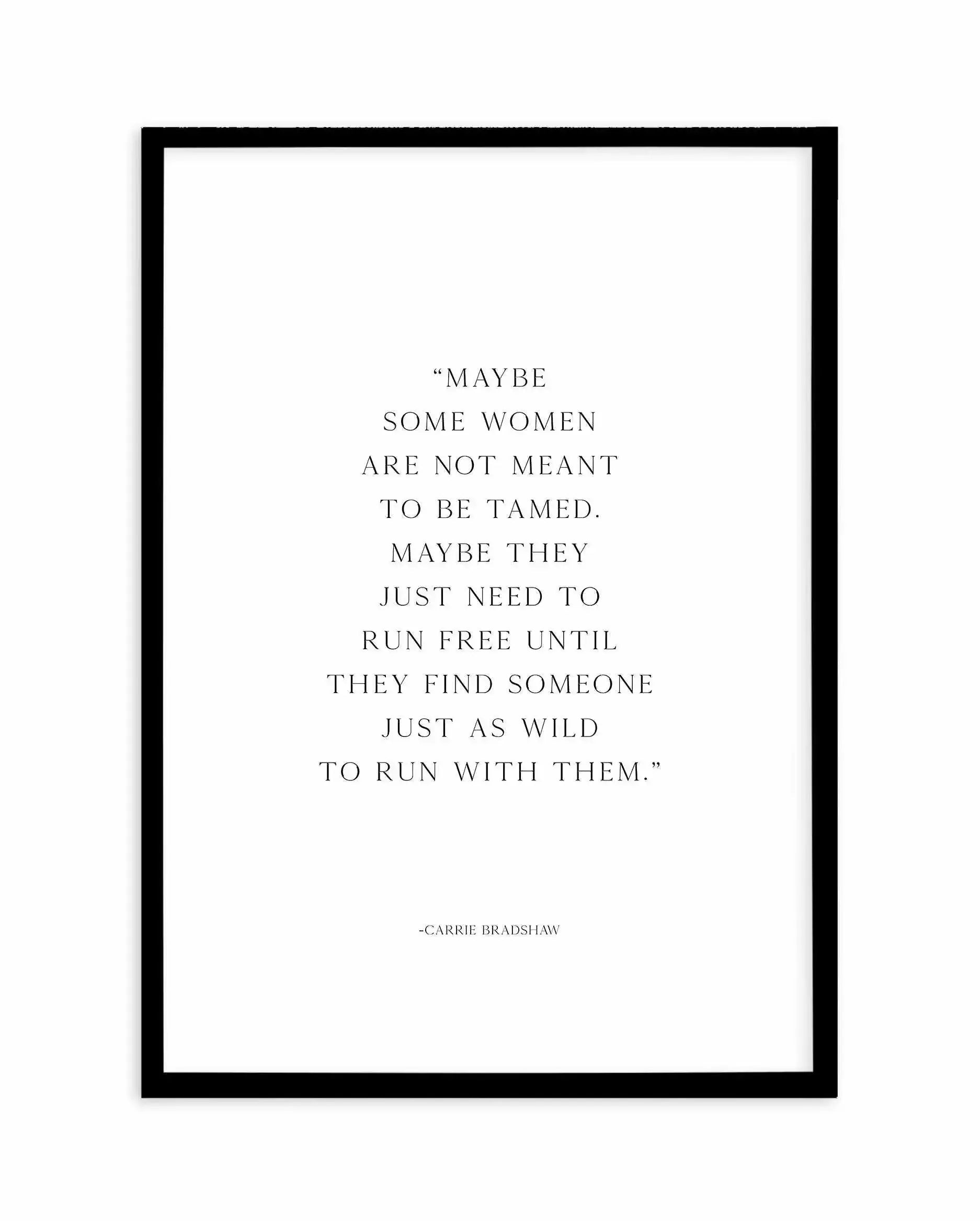 Run Free Art Print-PRINT-Olive et Oriel-Olive et Oriel-A5 | 5.8" x 8.3" | 14.8 x 21cm-Black-With White Border-Buy-Australian-Art-Prints-Online-with-Olive-et-Oriel-Your-Artwork-Specialists-Austrailia-Decorate-With-Coastal-Photo-Wall-Art-Prints-From-Our-Beach-House-Artwork-Collection-Fine-Poster-and-Framed-Artwork