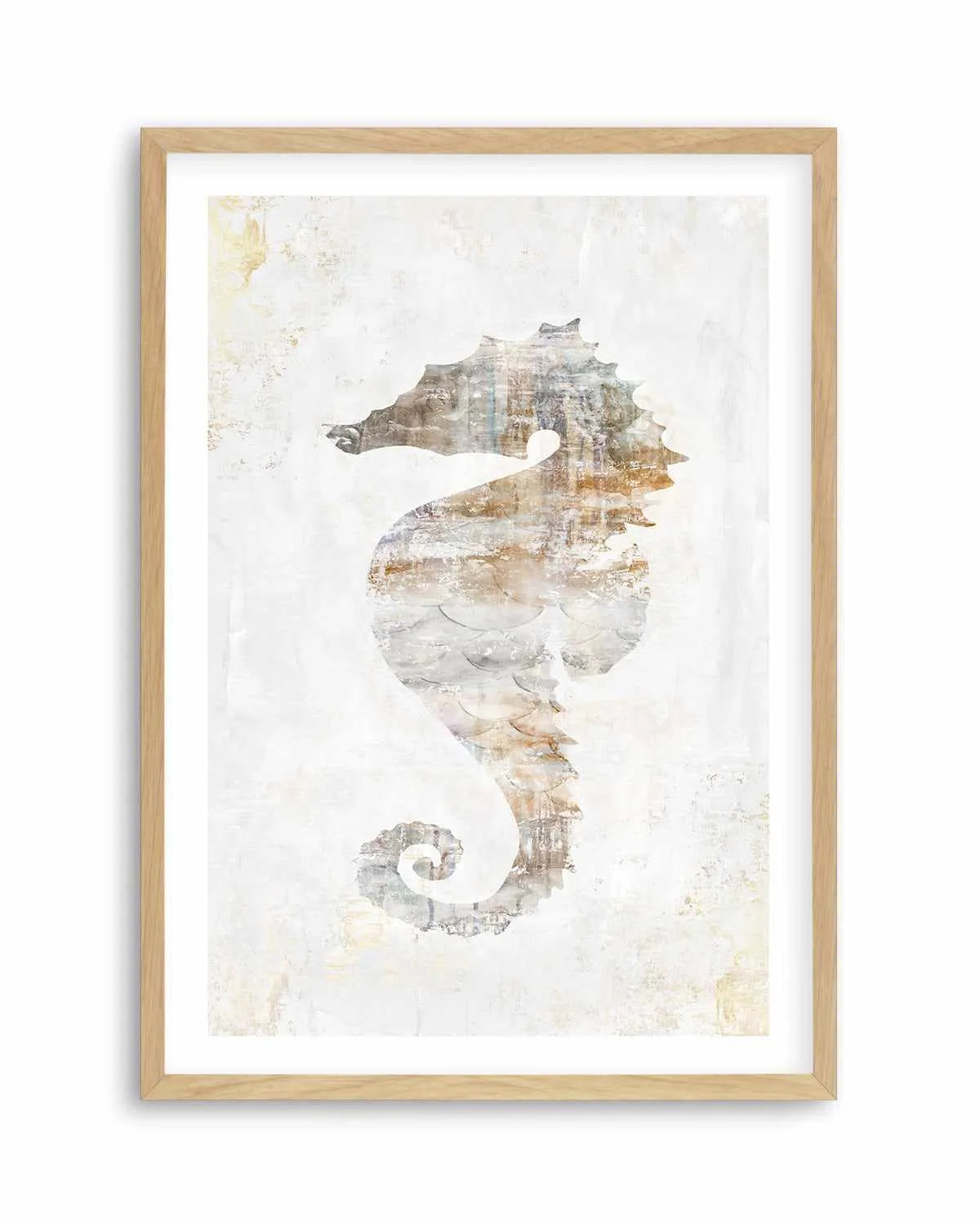 Rustic Seahorse Art Print from Olive et Oriel where you can shop wallpaper and artworks online