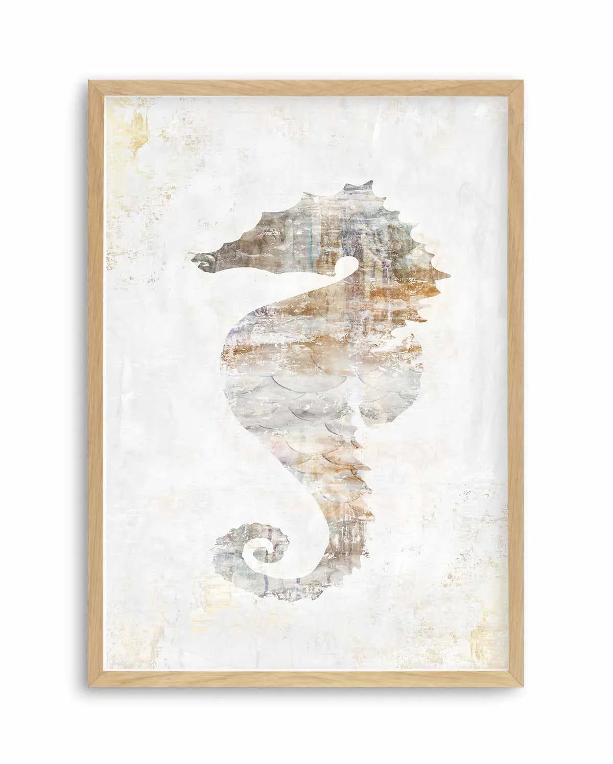 Rustic Seahorse Art Print from Olive et Oriel where you can shop wallpaper and artworks online